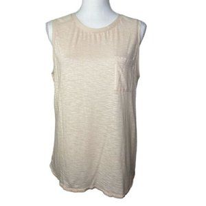 Calvin Klein ladies tank top lightweight sleeveless blouse peach size Medium
